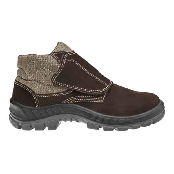 BOTA DE SEGURANÇA NOBUCK VELCRO BIDENSIDADE MARRON / CAFÉ BIQUEIRA POLIPROPILENO - Image 3