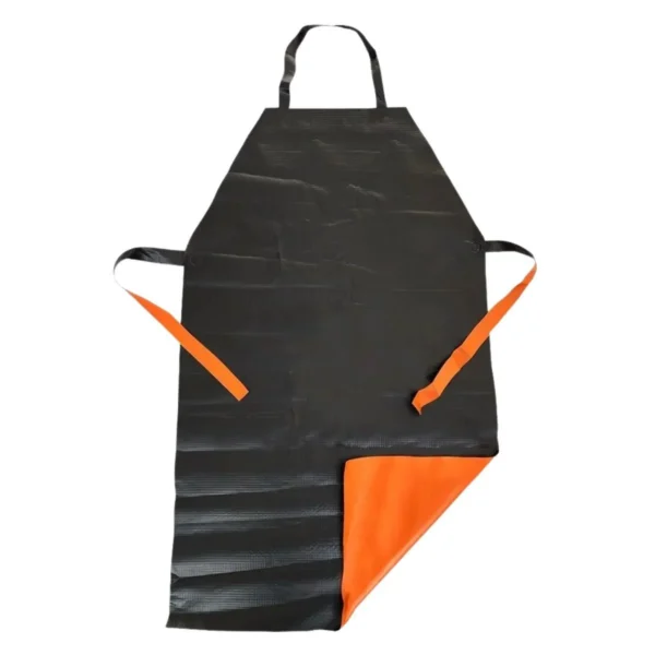 VESTIMENTA TIPO AVENTAL KP1000 TREVIRA LARANJA / PRETO COM TIRANTE 1,20 X 0,70