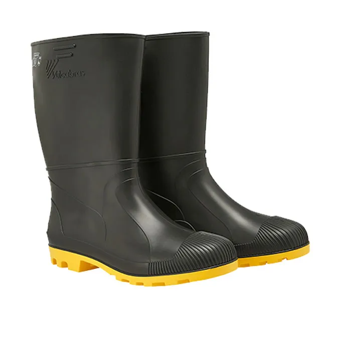 BOTA DE SEGURANÇA PVC CANO LONGO SEM BIQUEIRA SOLADO AMARELO - Image 2