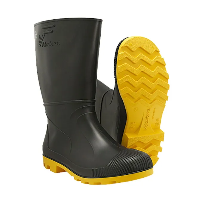 BOTA DE SEGURANÇA PVC CANO LONGO SEM BIQUEIRA SOLADO AMARELO - Image 3