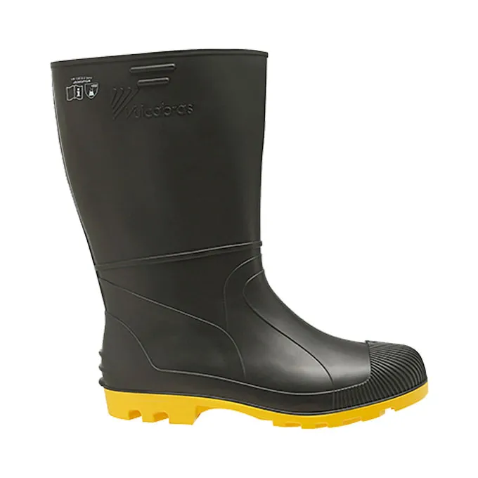 BOTA DE SEGURANÇA PVC CANO LONGO SEM BIQUEIRA SOLADO AMARELO