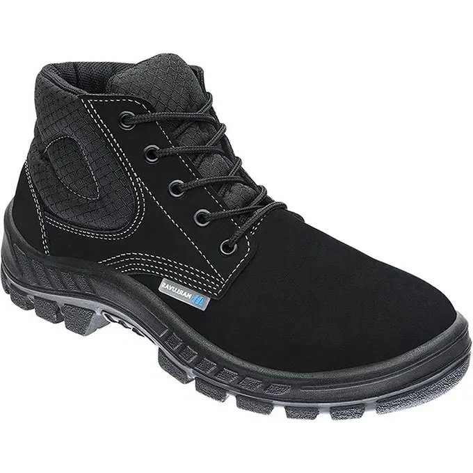 BOTA DE SEGURANÇA NOBUCK CADARÇO BIDENSIDADE MARRON / CAFÉ BIQUEIRA POLIPROPILENO